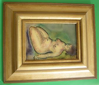 Image of Naked woman resting